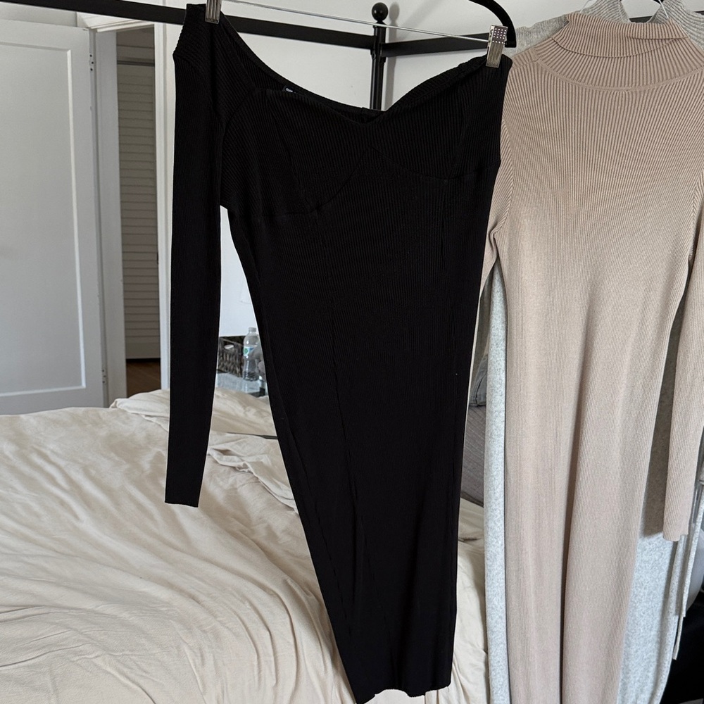 ASOS Maternity Black One Shoulder Dress